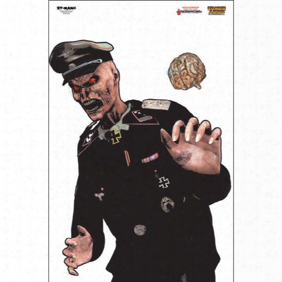 Law Enforcement Targets Hans Zombie Target, Full Color, 25/pk - Unisex - Included