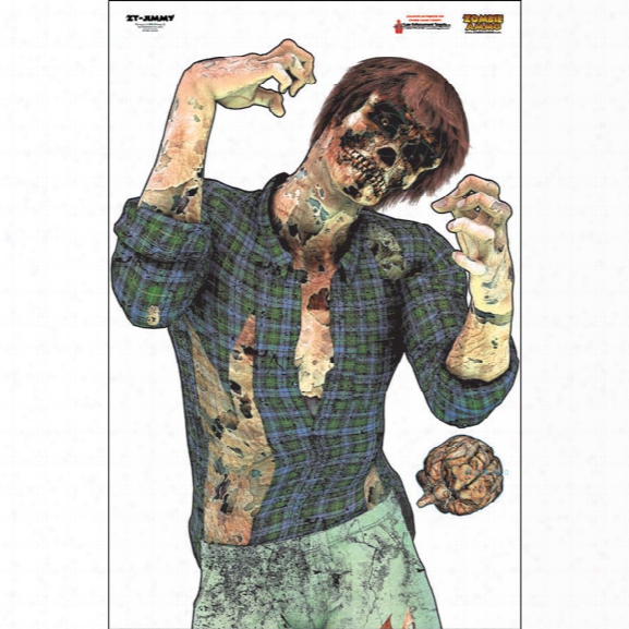 Law Enforcement Targets Jimmy Zombie Target, Full Color, 25/pk - Unisex - Included