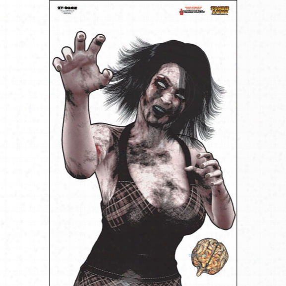 Law Enforcement Targets Roxie Zombie Target, Full Color, 25/pk - Unisex - Included