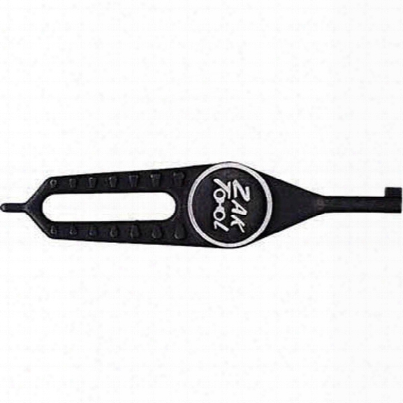 Zak Tool Super Grip Flat Handcuff Key W/zak Tool Logo, Solid Steel, Black - Black - Unisex - Included